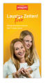 Mockup mit Mutter und Tochter vor gelben Hintergrund die sich umarmen.